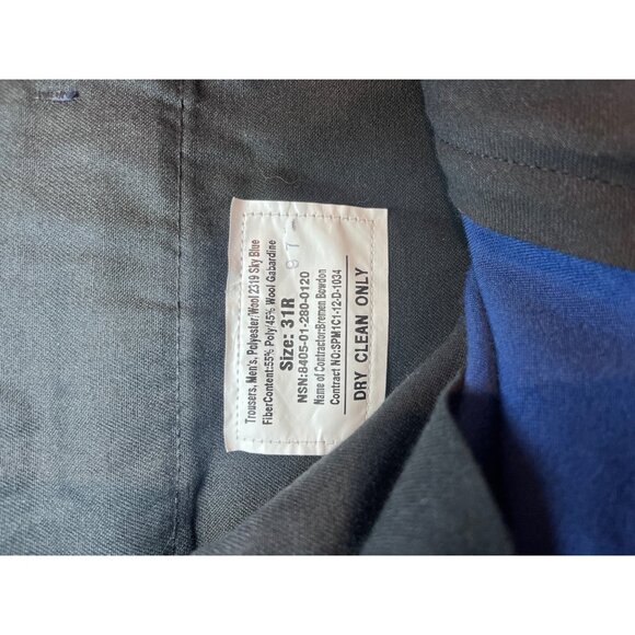 U.S. Military Men's Dress Blue trousers - Picture 6 of 6